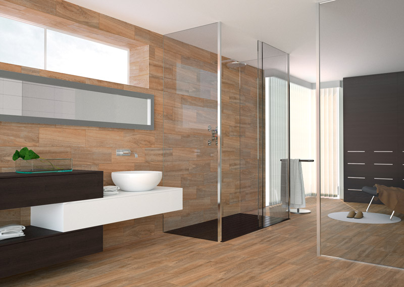 浴室磁磚-慕橡-原木木紋磚