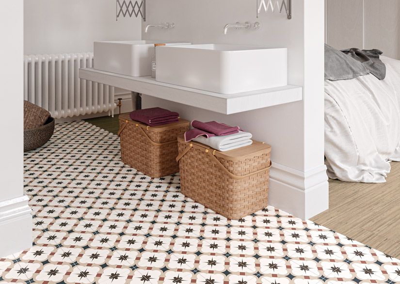 臥室磁磚-綺麗-地毯花磚