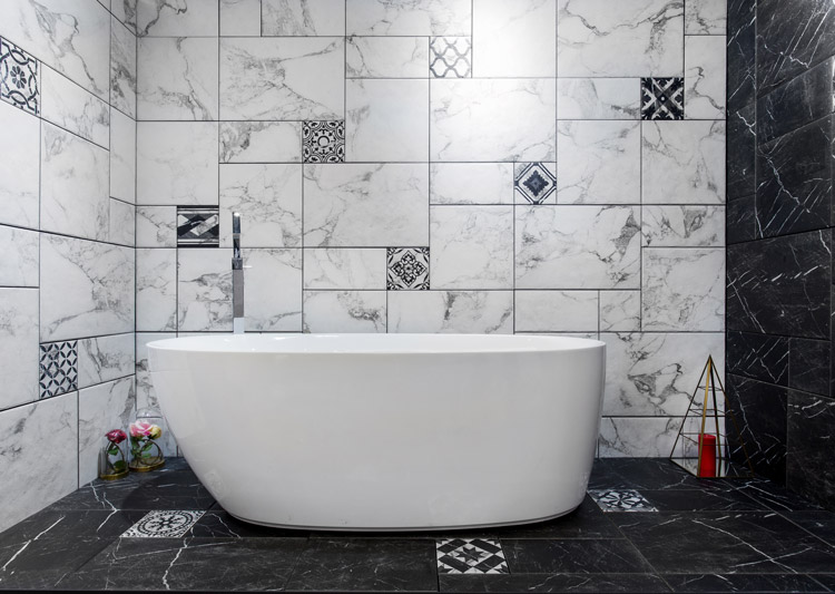 浴室磁磚設計-復古懷舊風格